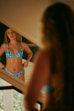 Load image into Gallery viewer, KALI HIGH CUT BIKINI BOTTOM - BLUE